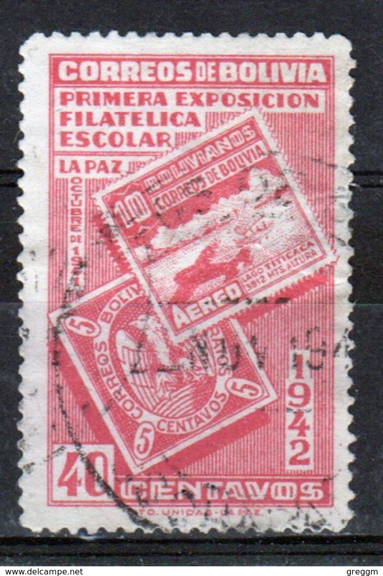 Bolivia 1942 Single 40c Stamp From The 1st Students Philatelic Exhibition Set. - Bolivia