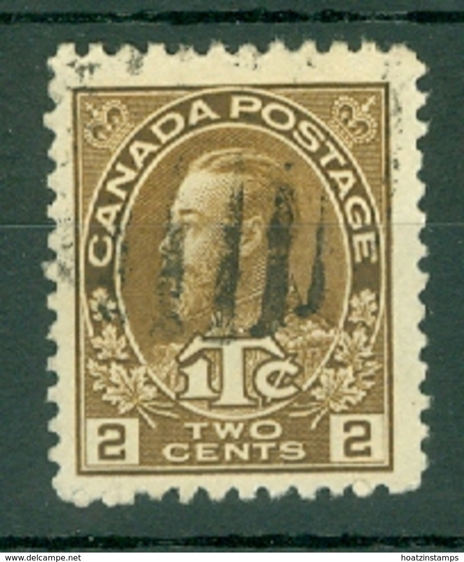 Canada: 1916   KGV '1Tc'  SG239    2c + 1c Yellow-brown  [Die II] Used - Used Stamps