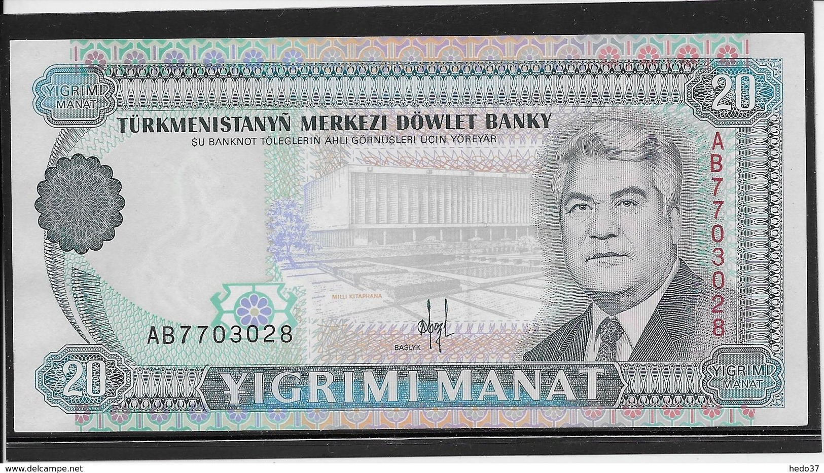 Turkménistan - 20 Manat - Pick N°4 - NEUF - Turkménistan