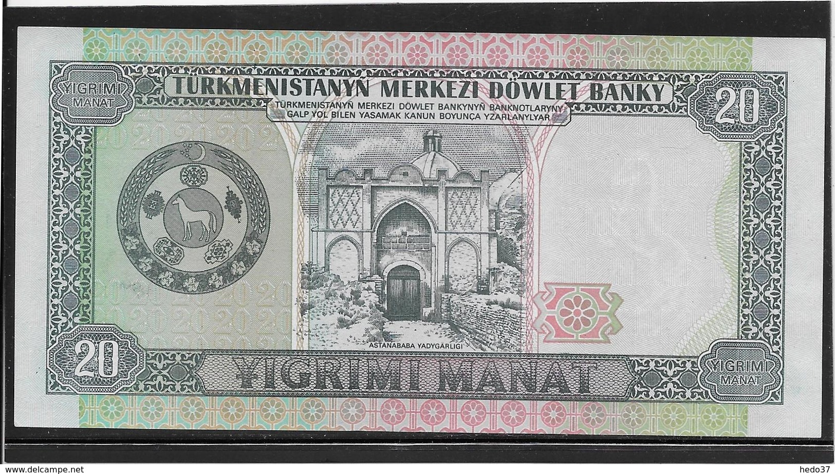 Turkménistan - 20 Manat - Pick N°4 - NEUF - Turkmenistán