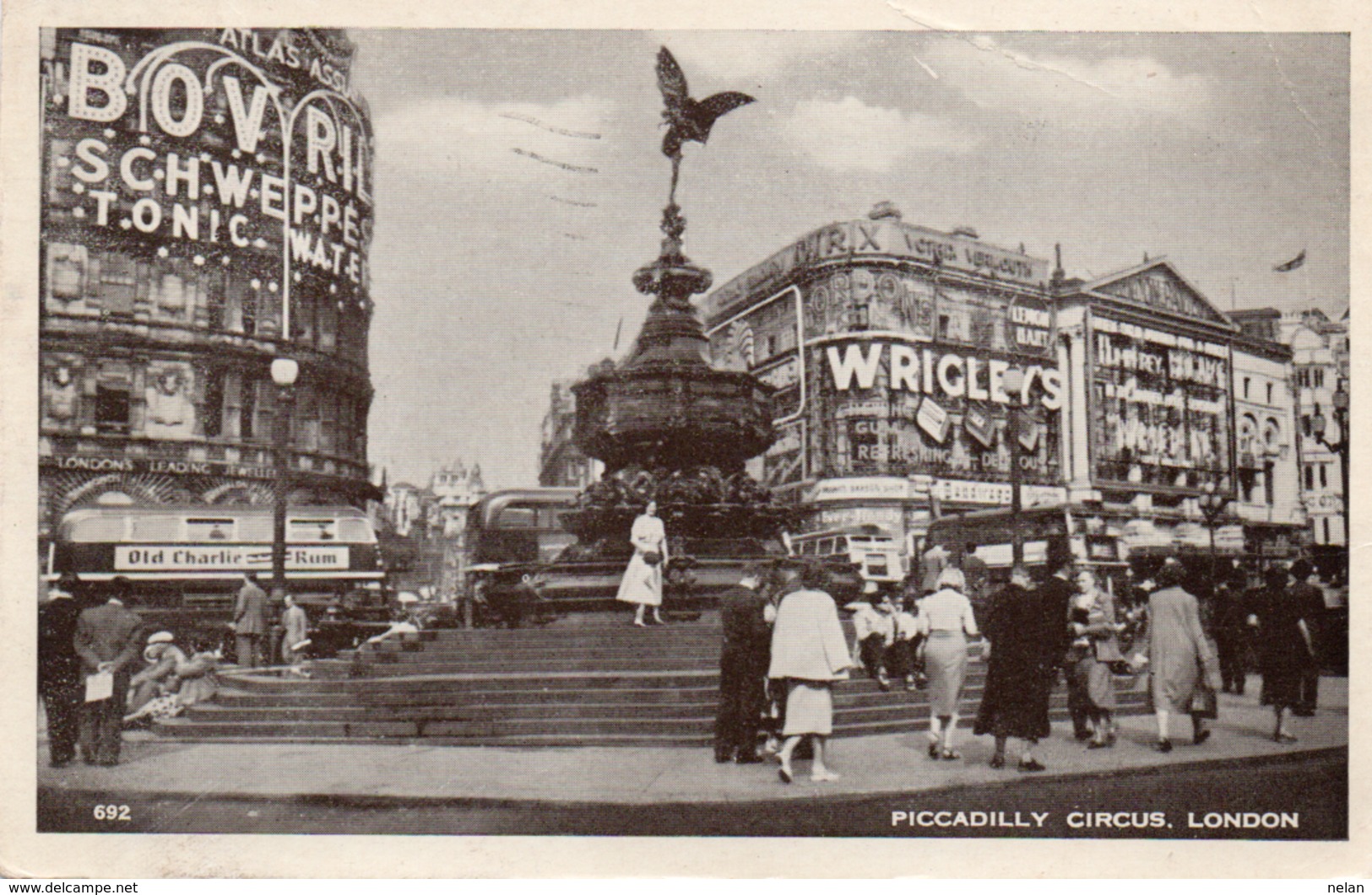 PICCADILLY CIRCUS-LONDON- VIAGGIATA 1953 - Piccadilly Circus