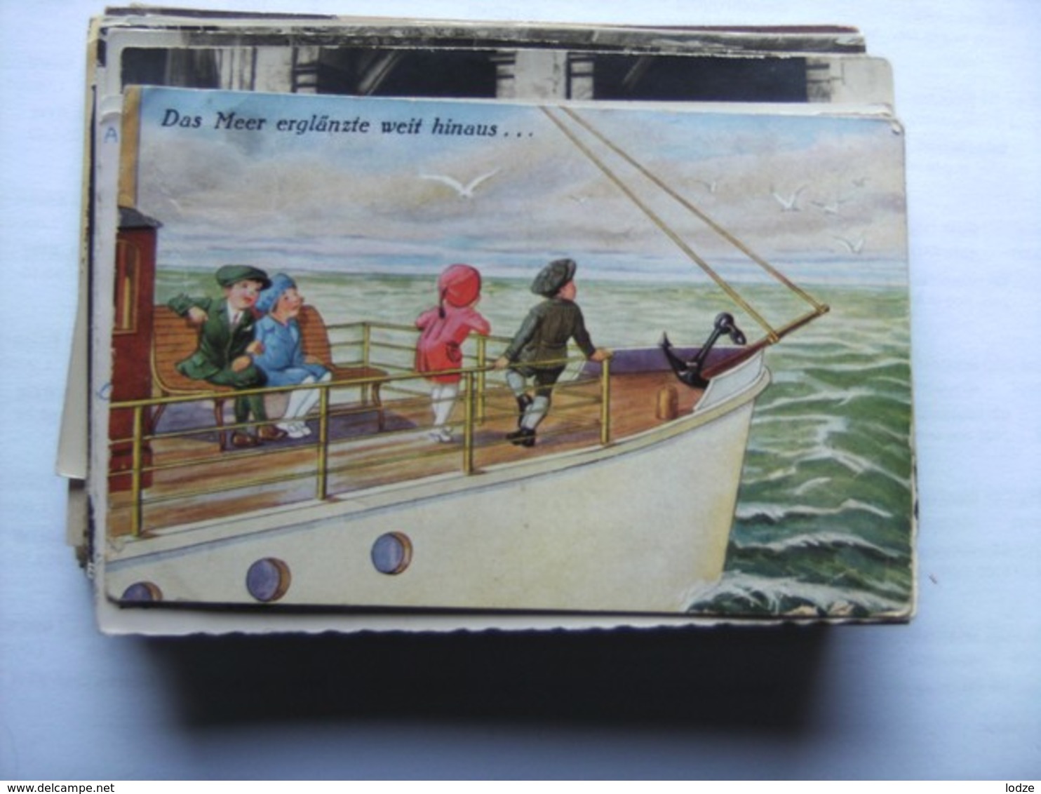 Enfants Children Kinder On A Boat - Humorkaarten