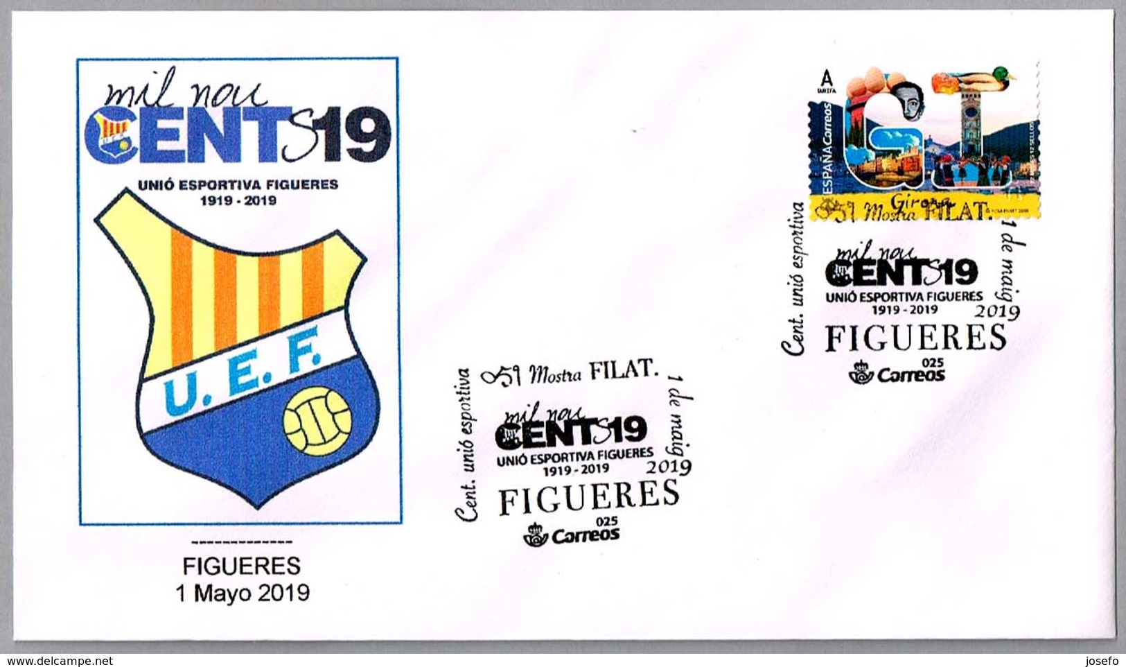 100 Años UNION ESPORTIVA FIGUERES - Futbol - Football. Figueres, Girona, 2019 - Equipos Famosos