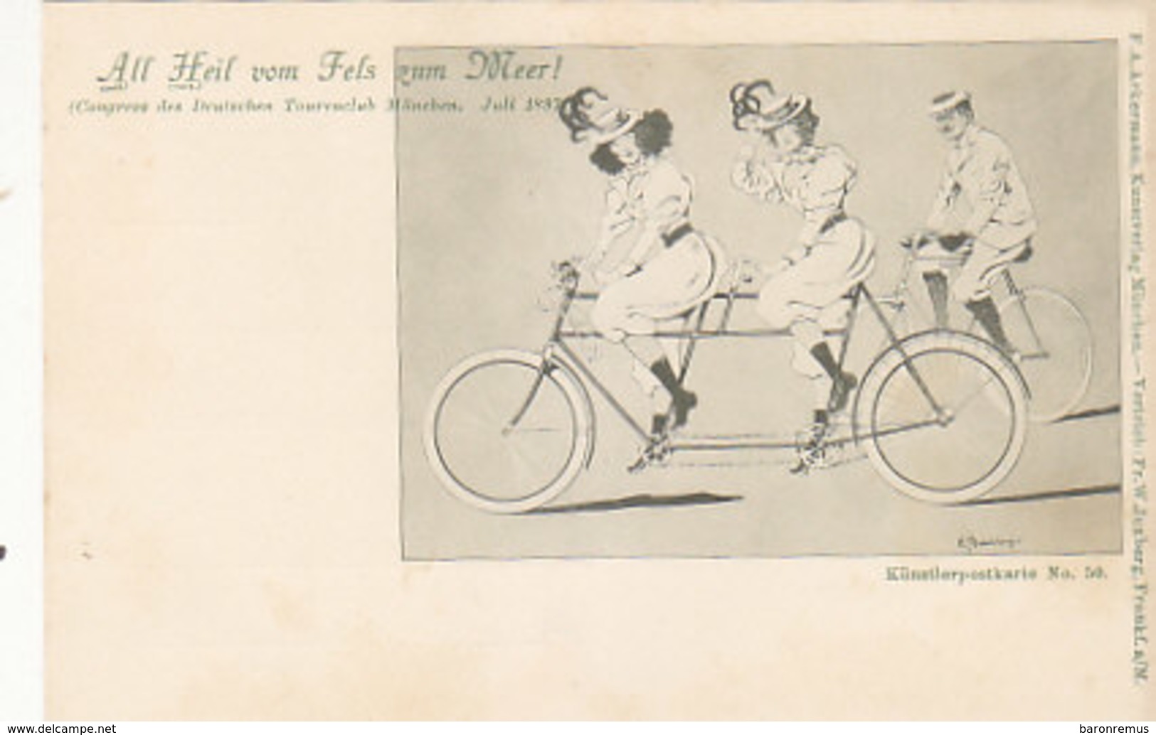 Congress Des Deutschen Tourenclub München 1897 - Signiert          (190716) - Cycling