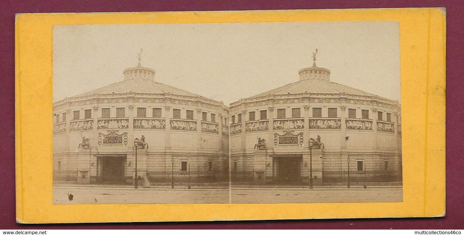 160419A - PHOTO STEREO - Cirque Napoléon - Salle Spectacle Cirque D'hiver Bouglione Paris XIe - Stereoscopic