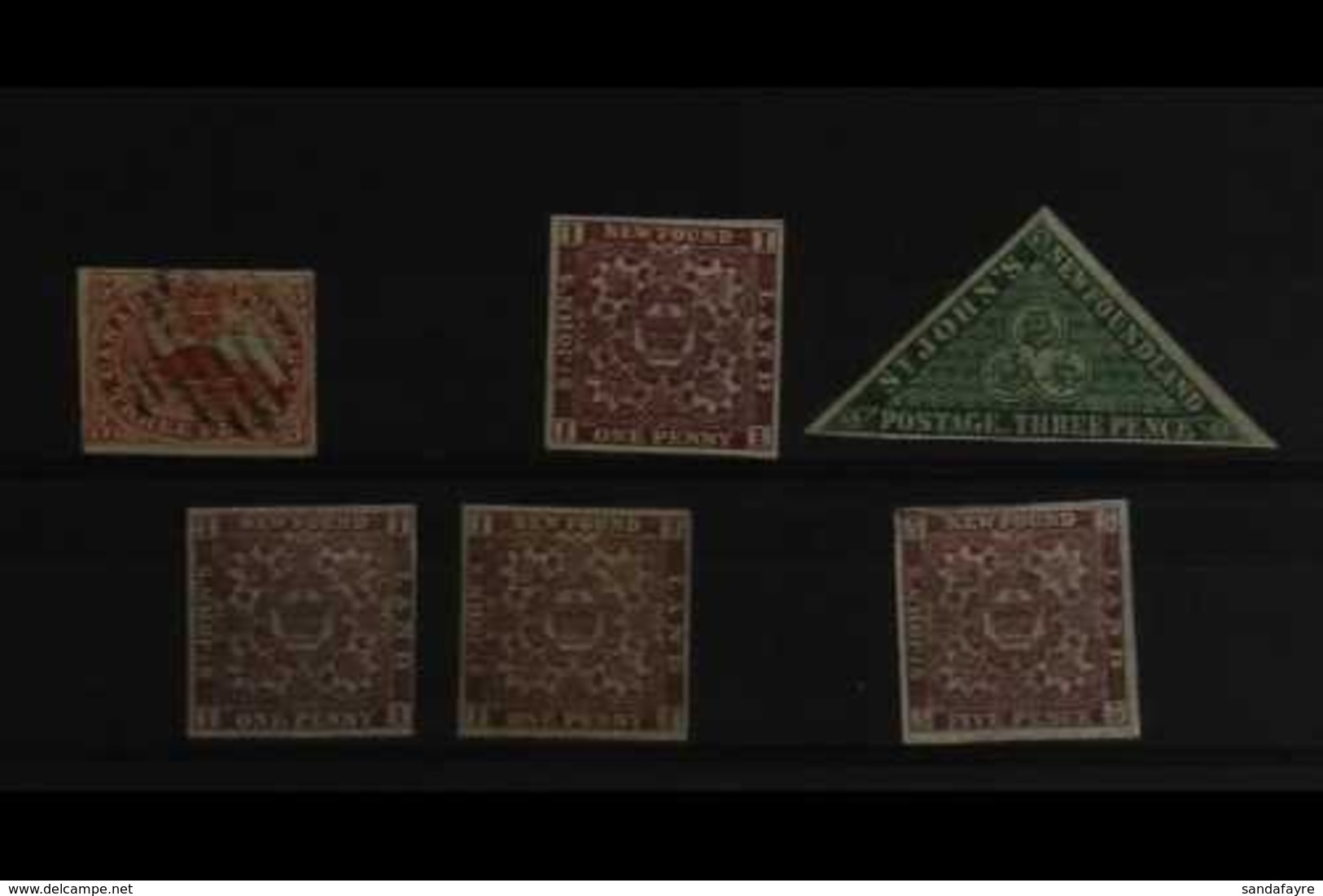 CANADIAN PROVINCES MINT / UNUSED & USED ACCUMULATION, All Different, Incl. Canada 1852-7 3d Red Beaver 4 Margins Used, N - Andere & Zonder Classificatie