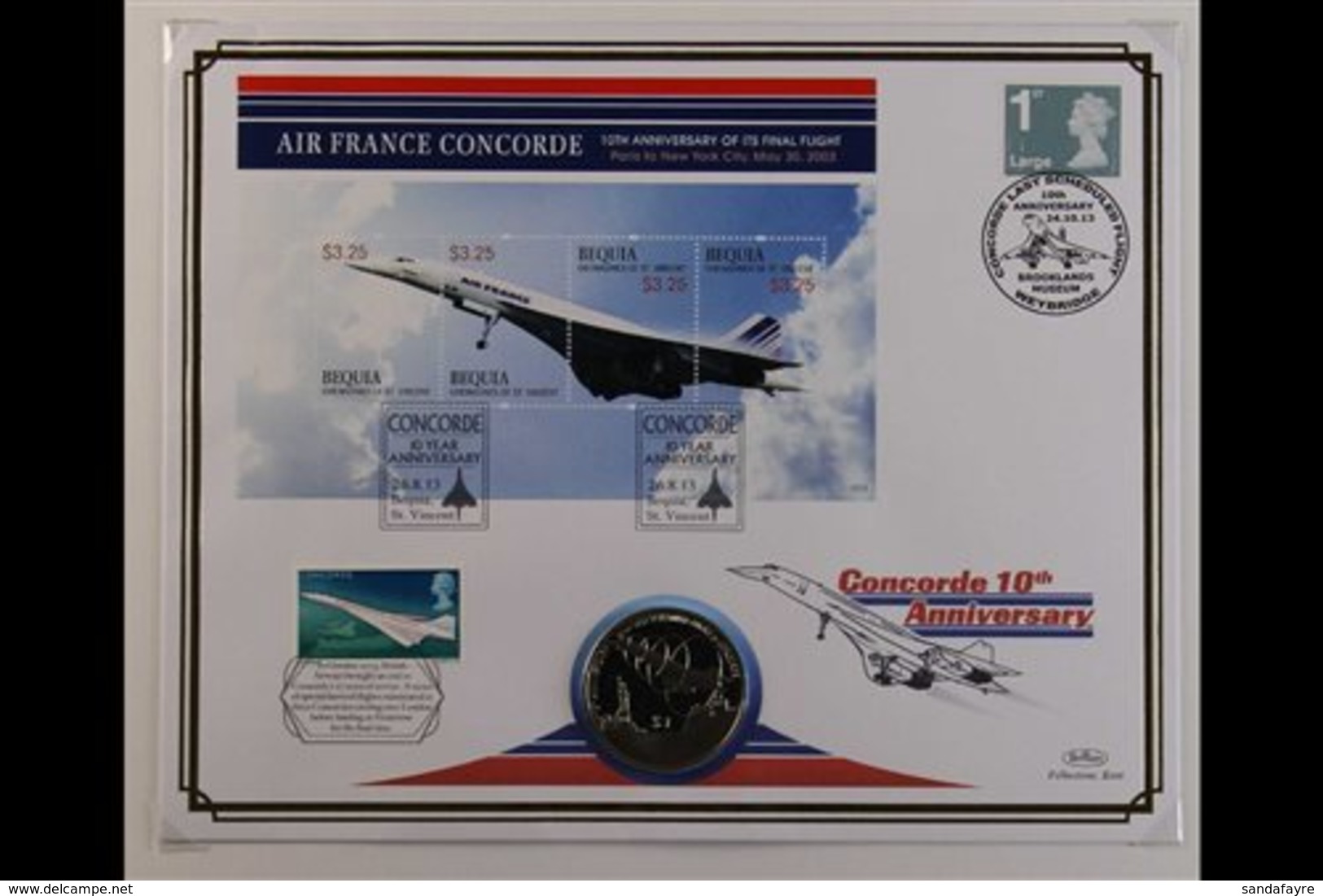 CONCORDE 2003-2010 Mostly Great Britain Or GB/commonwealth Combination BENHAMS Illustrated Covers Featuring Various CONC - Unclassified