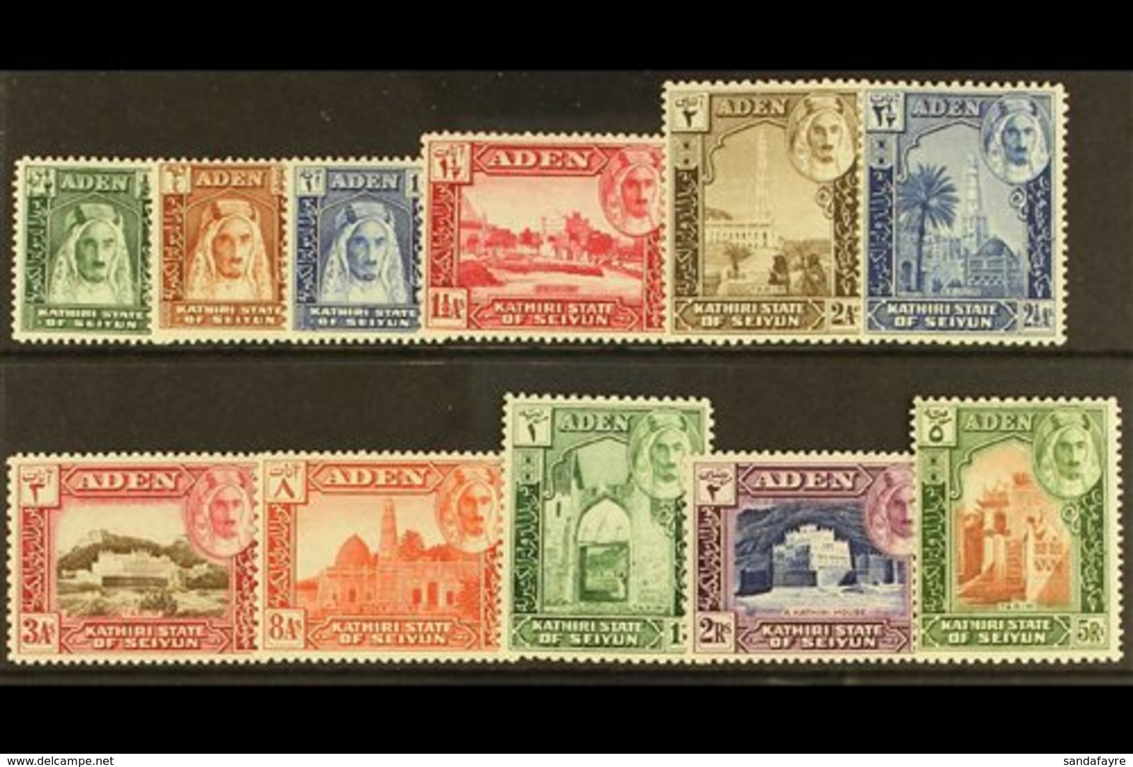 SEIYUN 1942 Definitive Set, SG 1/11, Never Hinged Mint (11 Stamps) For More Images, Please Visit Http://www.sandafayre.c - Aden (1854-1963)