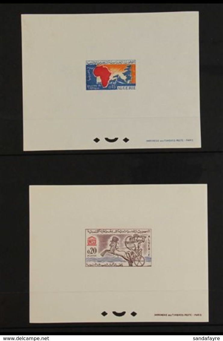 1964-1969 IMPERFORATE. A Very Fine Group Of Epreuves De Luxe & Imperforate Cards That Include The 1964 Africa Day, 1964  - Otros & Sin Clasificación