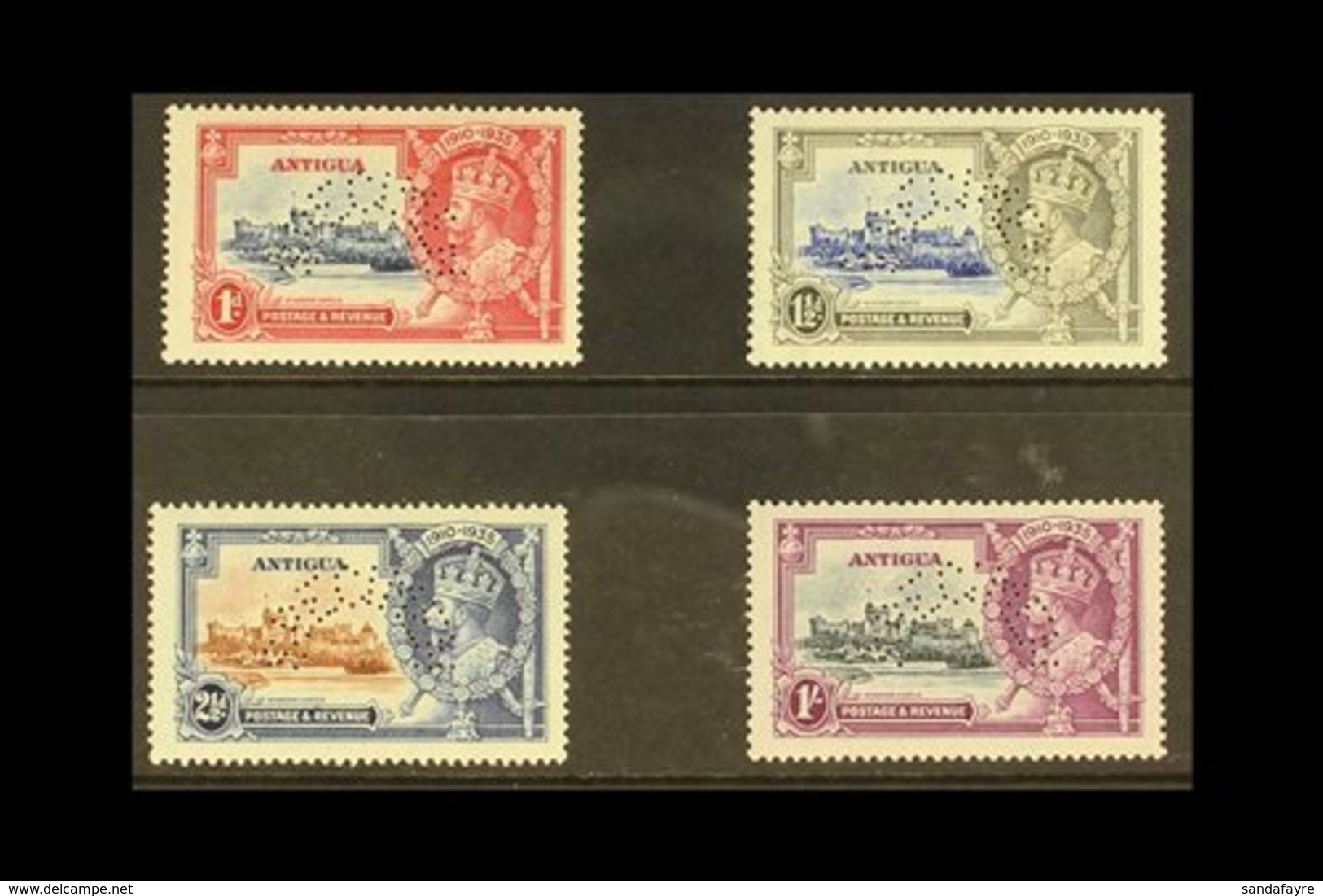 1935 Silver Jubilee Set Complete Perforated "Specimen", SG 91s/4s, Very Fine Mint. (4 Stamps) For More Images, Please Vi - Otros & Sin Clasificación