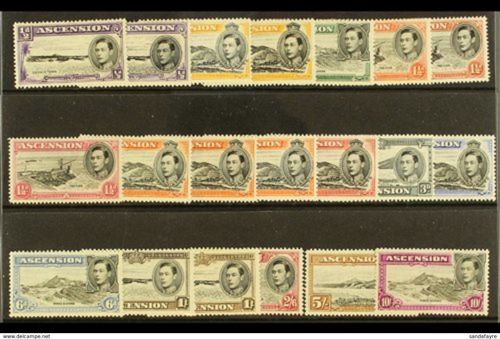 1938-52 DEFINITIVE SELECTION An ALL DIFFERENT Selection Of Definitive Issues With A Few Perforation Variants & Most Valu - Ascension (Ile De L')