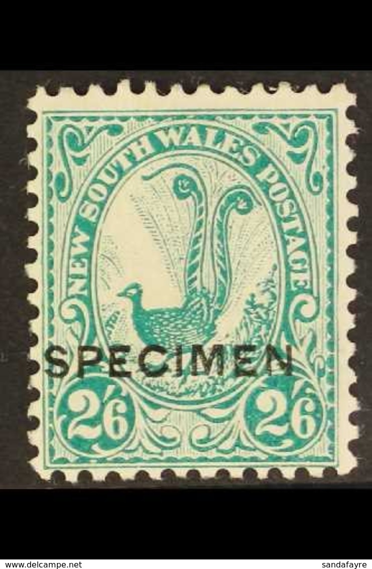 NEW SOUTH WALES 1902-03 2s.6d Green Lyrebird, Overprinted "SPECIMEN", SG 326s, Very Fine Mint. For More Images, Please V - Altri & Non Classificati