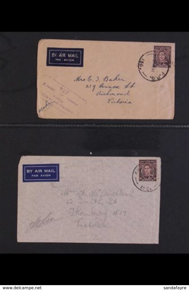 VICTORIA WW2 AUSTRALIAN FORCES - AUST F.P.O CENSOR COVERS COLLECTION Presented In Protective Pages. An Interesting Selec - Autres & Non Classés