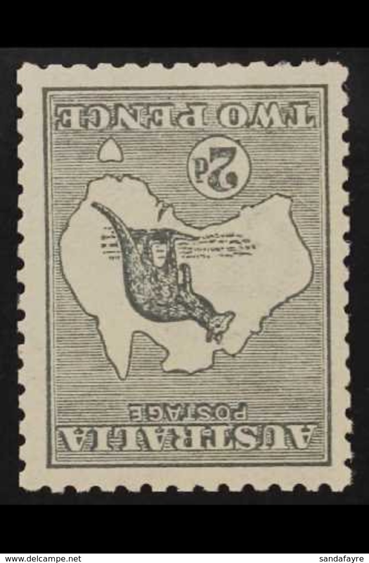 1913 2d Grey, Kangaroo, Variety "inverted Watermark", SG 3w, Very Fine Mint. For More Images, Please Visit Http://www.sa - Otros & Sin Clasificación