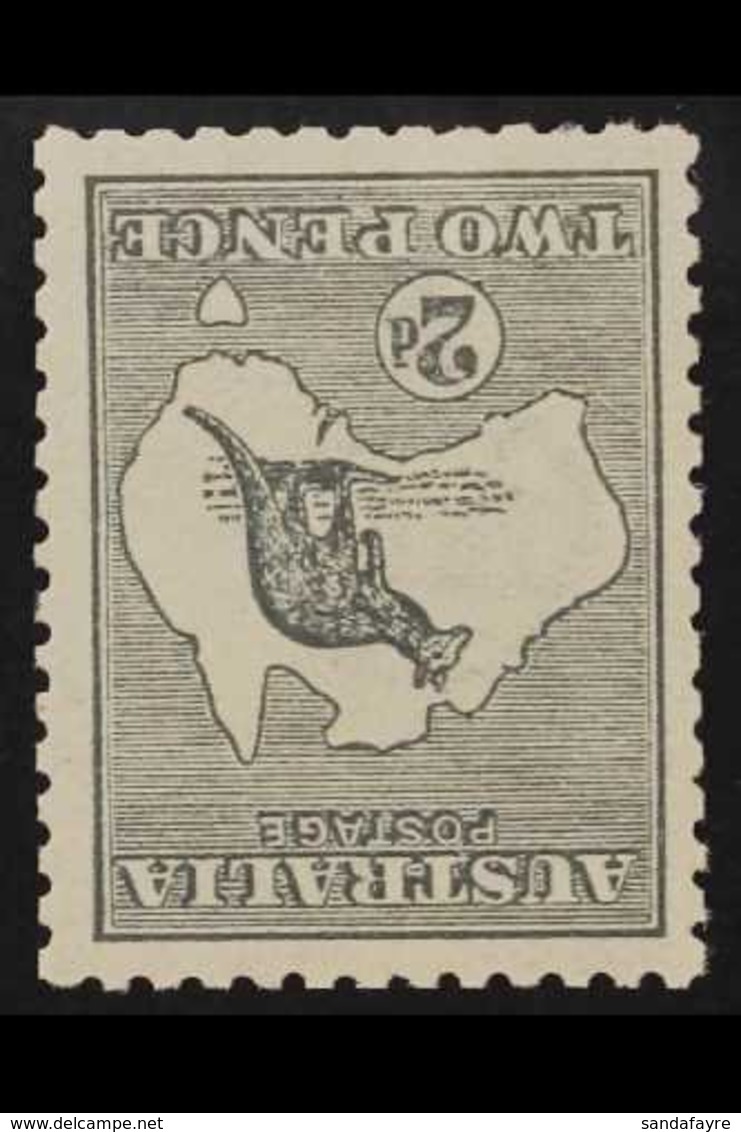 1913 2d Grey, Kangaroo, Variety "inverted Watermark", SG 3w, Very Fine Mint. For More Images, Please Visit Http://www.sa - Autres & Non Classés