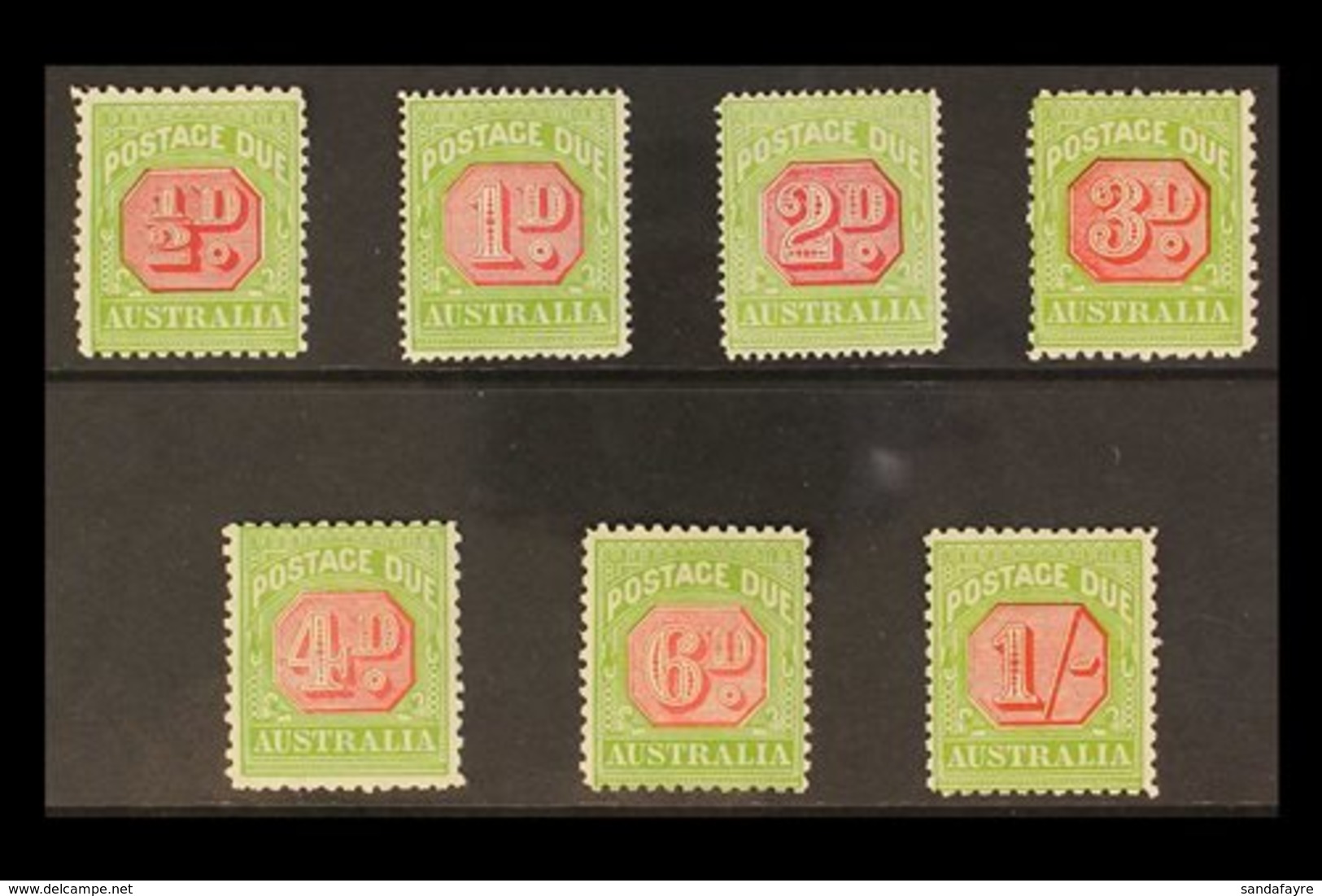POSTAGE DUES 1931 - 6 Complete Set Wmk Mult Crown And C Of A, SG D105/11, Fine To Very Fine Mint. (7 Stamps) For More Im - Sonstige & Ohne Zuordnung