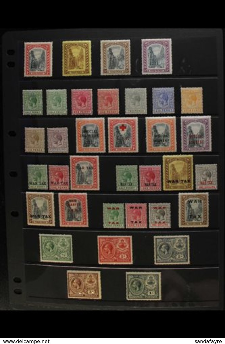 1911-1935 MINT KGV COLLECTION Presented On Stock Pages. Includes 1911-19 "Staircase" Set To 5d, 1912-19 MCA Wmk Set With - Autres & Non Classés