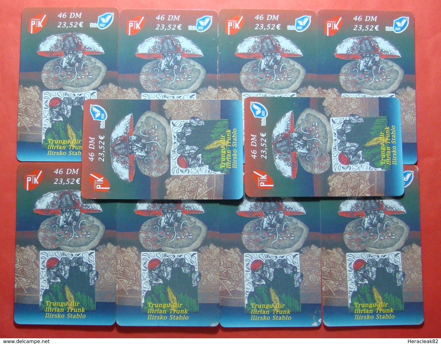 Series 01, Kosovo Lot Of 10 Prepaid CARD 23,52 EURO Used Operator VALA900 (Alcatel) *Illyrian Trunk* - Kosovo