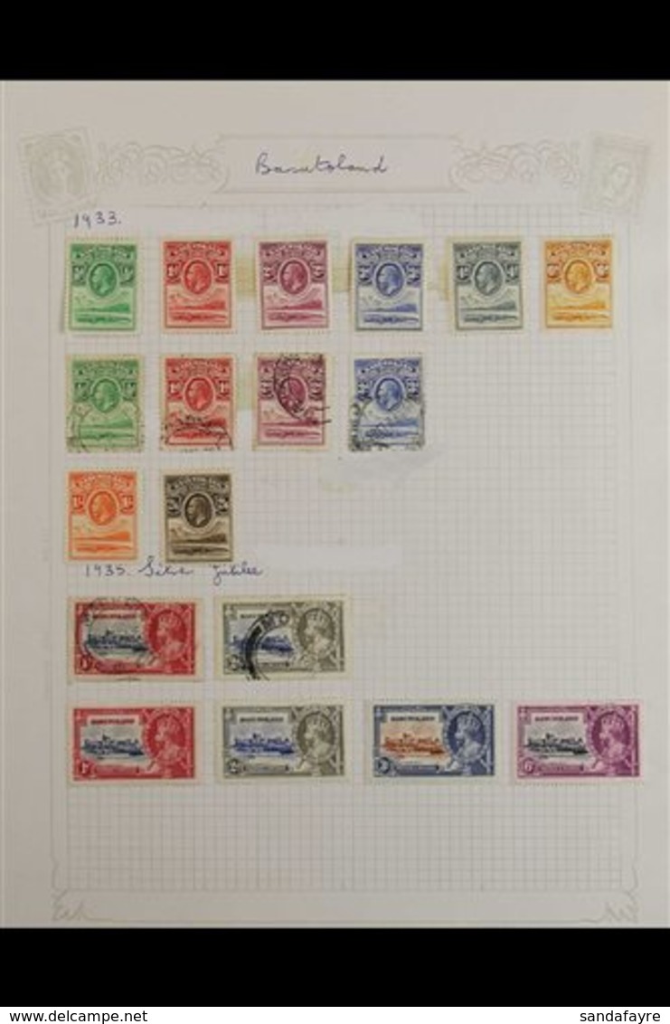 1933-1973 INTERESTING OLD TIME COLLECTION. A Mixed Mint & Used Collection Presented On Album Pages That Includes 1933 KG - Other & Unclassified