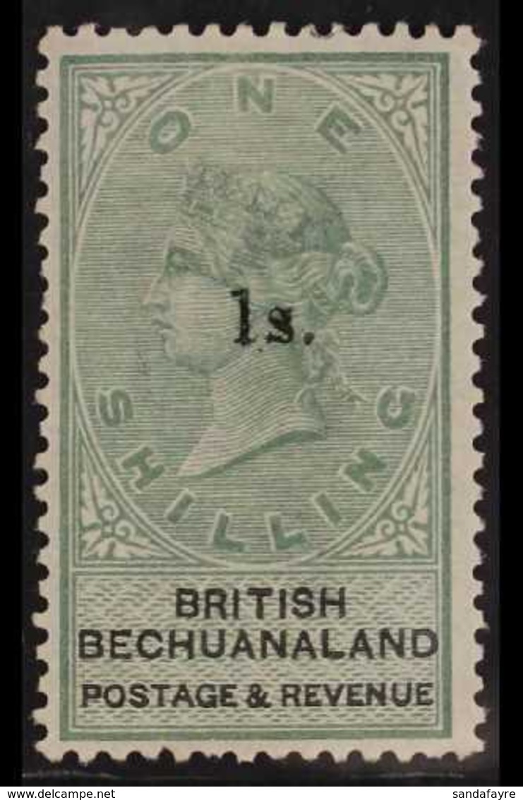 1888 1s On 1s Green And Black, SG 28, Very Fine And Fresh Mint. For More Images, Please Visit Http://www.sandafayre.com/ - Sonstige & Ohne Zuordnung