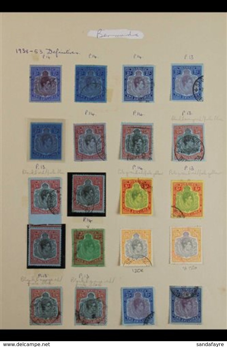 1865-1971 INTERESTING OLD ORIGINAL COLLECTION A Charming Old Mint & Used Collection Of Stamps & Covers Presented On A Pi - Bermudes