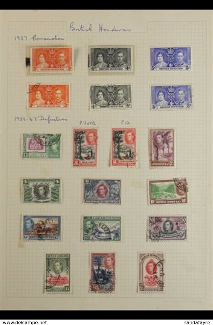 1913-1972 MINT & USED COLLECTION Presented Somewhat Haphazardly On A Variety Of Album Pages. Includes A Small KGV Range  - Honduras Britannico (...-1970)