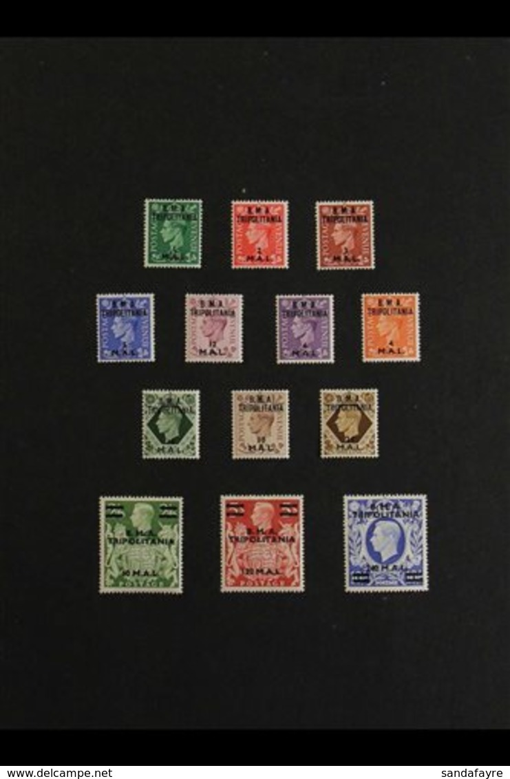 TRIPOLITANIA 1948-1951 KGVI COMPLETE VERY FINE MINT With 1948, 1950 And 1951 Complete Sets (SG T1/34), Plus Both Postage - Italian Eastern Africa