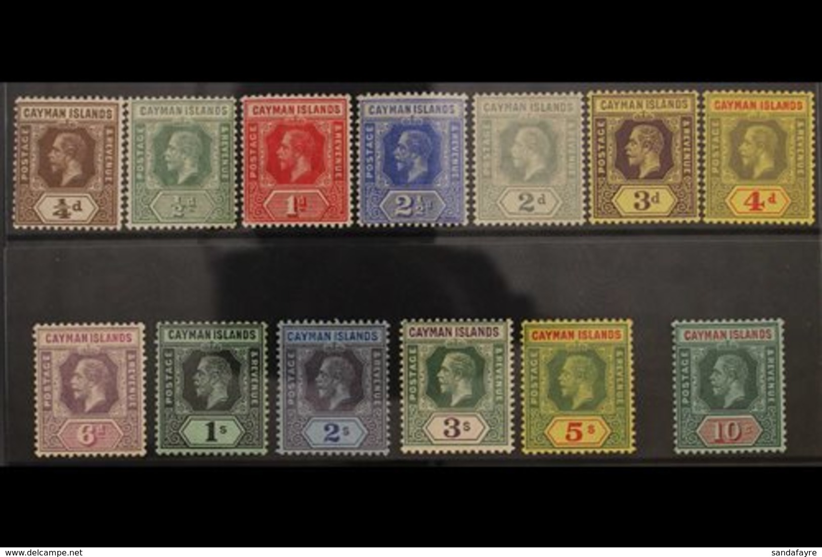 1912-20 KGV MCA Wmk Complete Set, SG 40/52b, Very Fine Mint With Vibrant Colours. (13 Stamps) For More Images, Please Vi - Iles Caïmans
