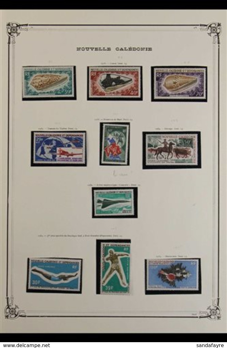 NEW CALEDONIA 1968-1976 AIR POST NEVER HINGED MINT COLLECTION. Includes A Highly Complete Range For The Period Presented - Autres & Non Classés