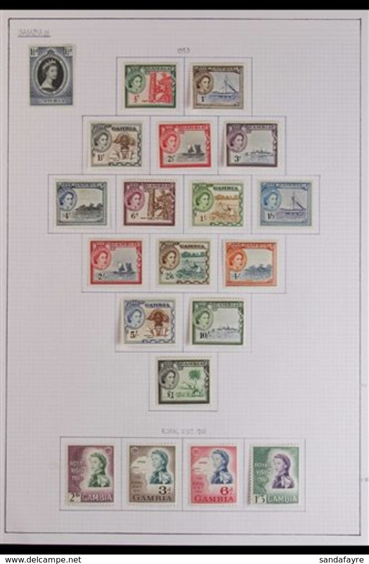 1953-67 COMPLETE QEII VFM COLLECTION A Complete Mint Run From Coronation To The 1967 Tourist Year Set, SG 170/252, Lovel - Gambie (...-1964)