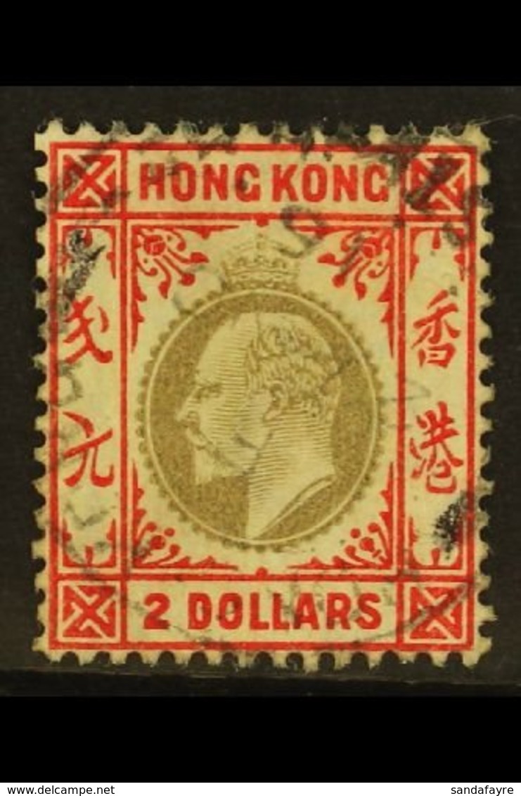 1903 $2 Slate And Scarlet, Ed VII, SG 73, Fine Used. For More Images, Please Visit Http://www.sandafayre.com/itemdetails - Other & Unclassified