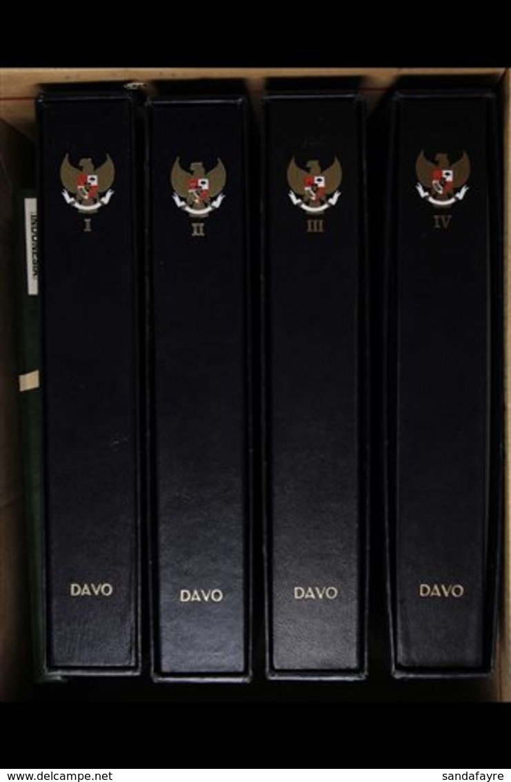 1949-2017 NEVER HINGED MINT COLLECTION AMAZING FOUR VOLUME COLLECTION, Housed In Hingeless Davo Albums With Slipcases, C - Indonésie