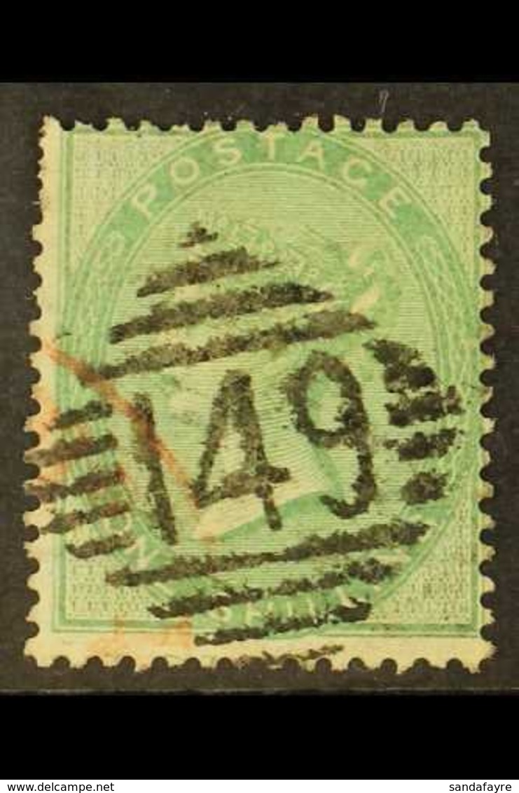 GB USED IN 1855-57 1s Green, SG 72, With "149" In Diamond Cancel (Coleraine), A Few Nibbled Perfs At Upper Left. For Mor - Autres & Non Classés