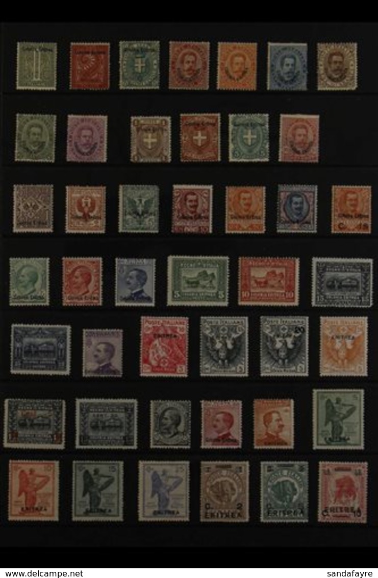 ERITREA 1893-1939 ALL DIFFERENT MINT COLLECTION Strongly Represented Throughout, Mainly Fine Condition Including A Few S - Other & Unclassified