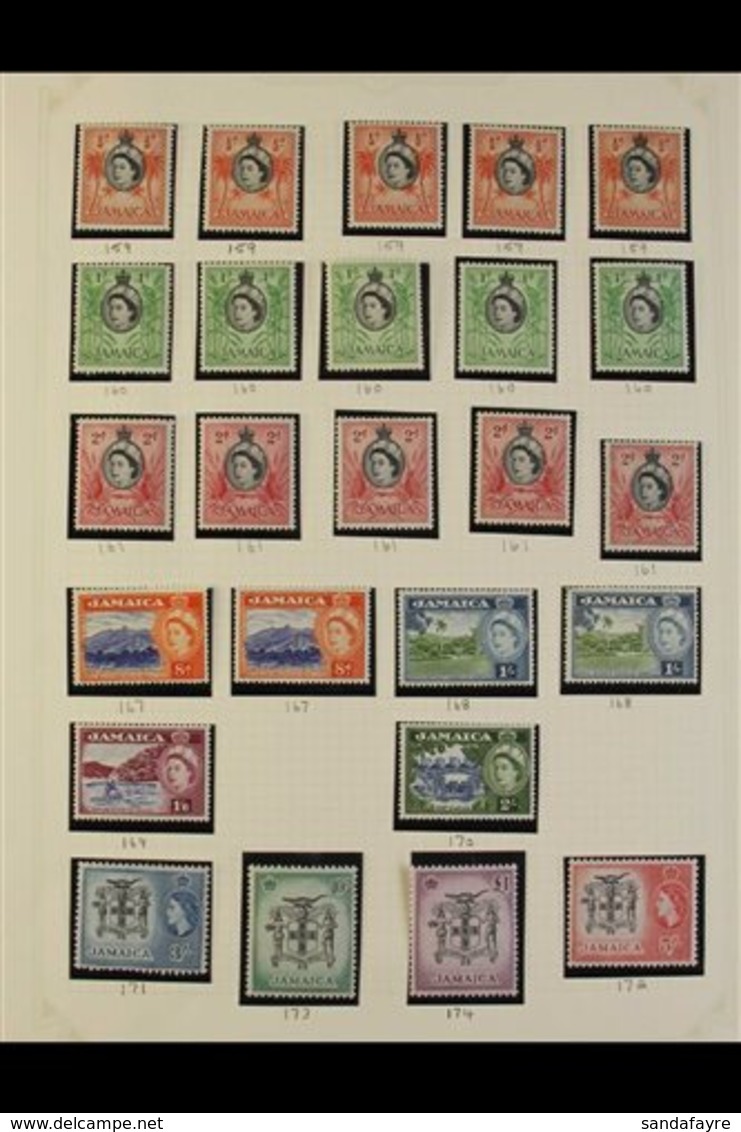 1953-81 A Fine Mint Or Much Nhm Lightly Duplicated Collection On Pages, Incl. 1956-58 Set, 1962-63 Set, 1964-68 Set, 197 - Jamaïque (...-1961)