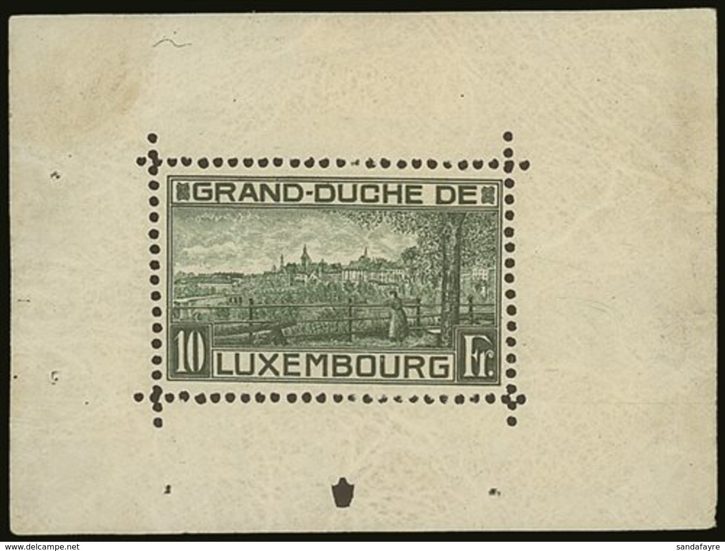 1923 10f Green, Birth Of Princes Elizabeth, Miniature Sheet, SG MS221 (Michel Block 1), Very Fine Mint (the Stamp Never  - Otros & Sin Clasificación
