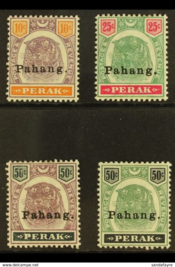 PAHANG 1898 "Tiger" Set To 50c, SG 19/22, Very Fine And Fresh Mint. Trivial Gum Faults On 50c, Brilliant Colours.  (4 St - Autres & Non Classés