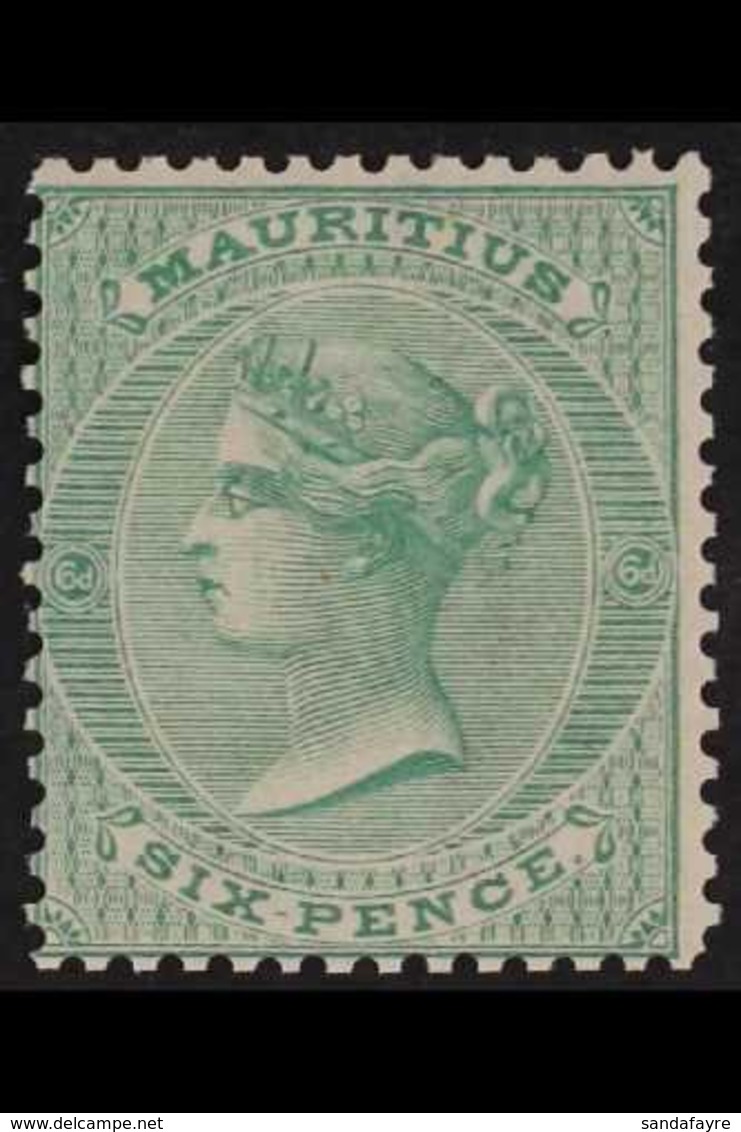 1863-72 6d Blue-green, SG 65, Fine Mint, Very Fresh. For More Images, Please Visit Http://www.sandafayre.com/itemdetails - Mauricio (...-1967)