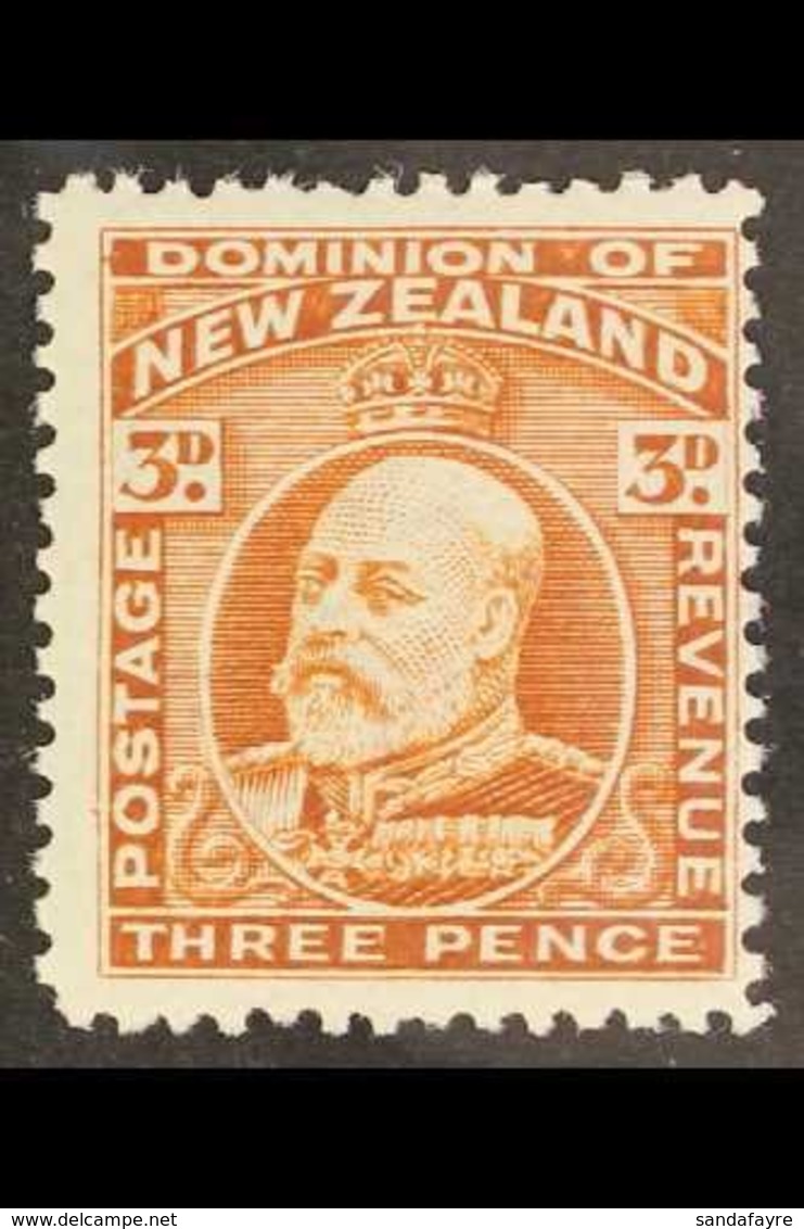 1909 - 16 3d Chestnut, Line Perf 14, Ed VII, SG 395, Very Fine Never Hinged Mint. For More Images, Please Visit Http://w - Other & Unclassified