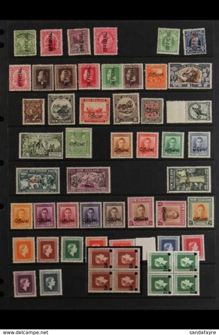 OFFICIALS 1907-61 MINT GROUP Incl. 1907-11 ½d, 1d, 2d & Larger Format 6d (SG O64), 1910 ½d, 1910-16 8d, Few KGV Issues,  - Otros & Sin Clasificación