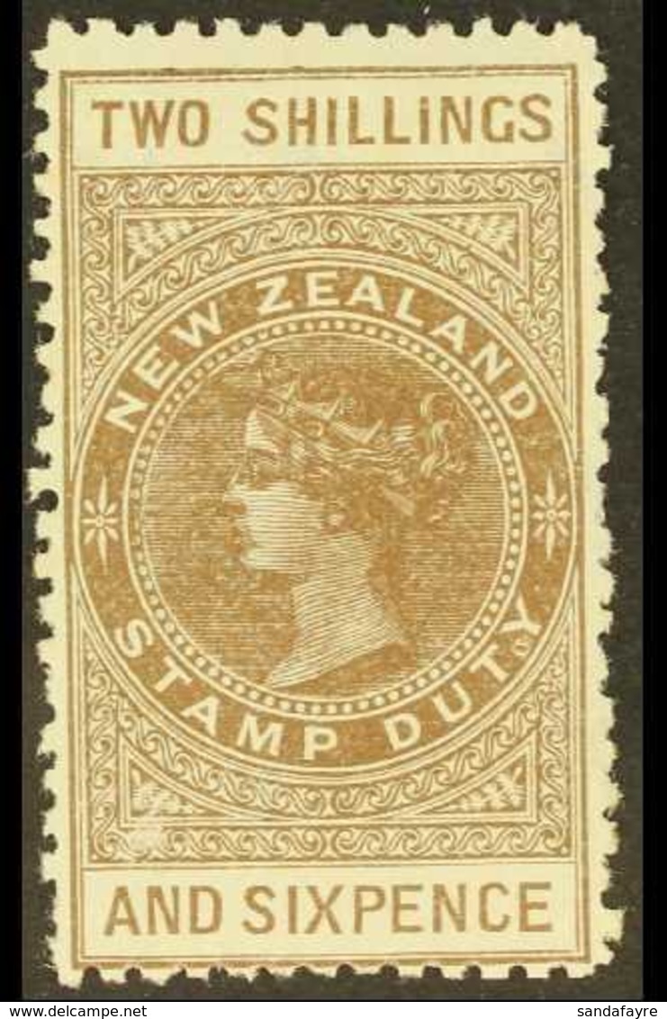 POSTAL FISCAL 1895-1901 2s6d Grey-brown, Perf 11, Wmk Upright, SG F57, Very Fine Mint. For More Images, Please Visit Htt - Otros & Sin Clasificación