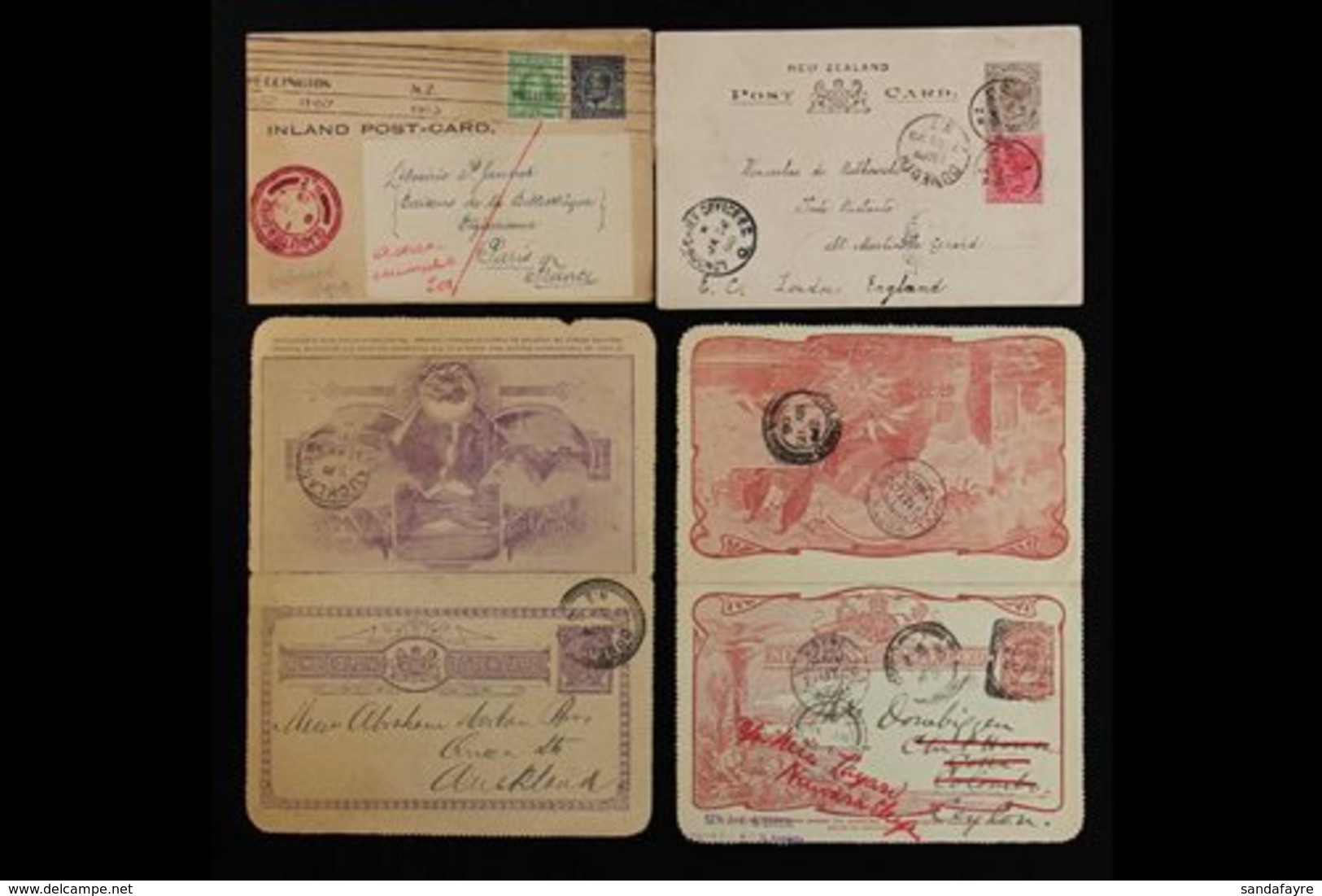 POSTAL STATIONERY MINT & USED ACCUMULATION, Includes 1899 QV Pictorial Letter Card And Two KEVII Letter Cards, All Used, - Otros & Sin Clasificación