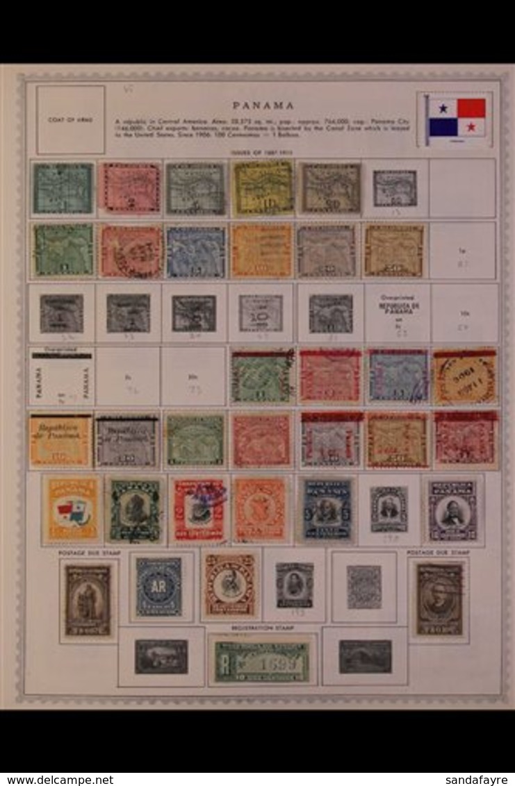 1887-1984 ALL DIFFERENT COLLECTION A Useful, ALL DIFFERENT Mint & Used Collection On Printed Pages With A Useful Range O - Panamá