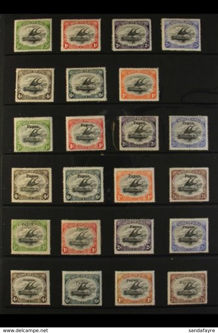 1901-1906 ALL DIFFERENT MINT COLLECTION With 1901-05 British New Guinea Set To 1s; 1906 Large "Papua" Overprint Complete - Papua New Guinea