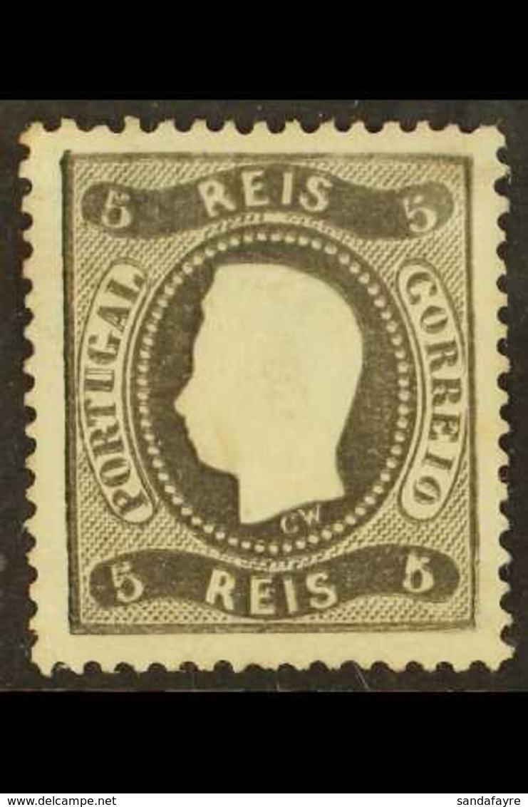 1867-70 5r Black Perf 12½ DOUBLE IMPRESSION (27 Dupla, SG 53 Var), Fine Unused No Gum, Fresh & Scarce. For More Images,  - Otros & Sin Clasificación