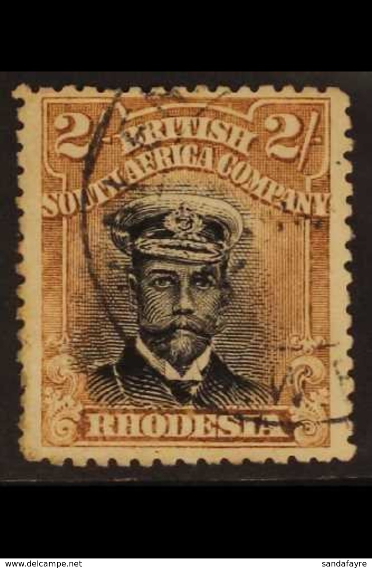 1913-19 2s Black And Yellow-brown Admiral, Die III Perf 14, SG 273a, Fine Cds Used.  For More Images, Please Visit Http: - Other & Unclassified