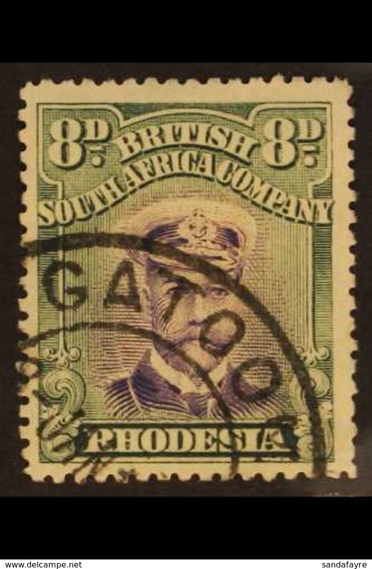 1913-19 8d Violet And Green Admiral, Die II Perf. 15, Fine Part Gatooma Cds. For More Images, Please Visit Http://www.sa - Otros & Sin Clasificación