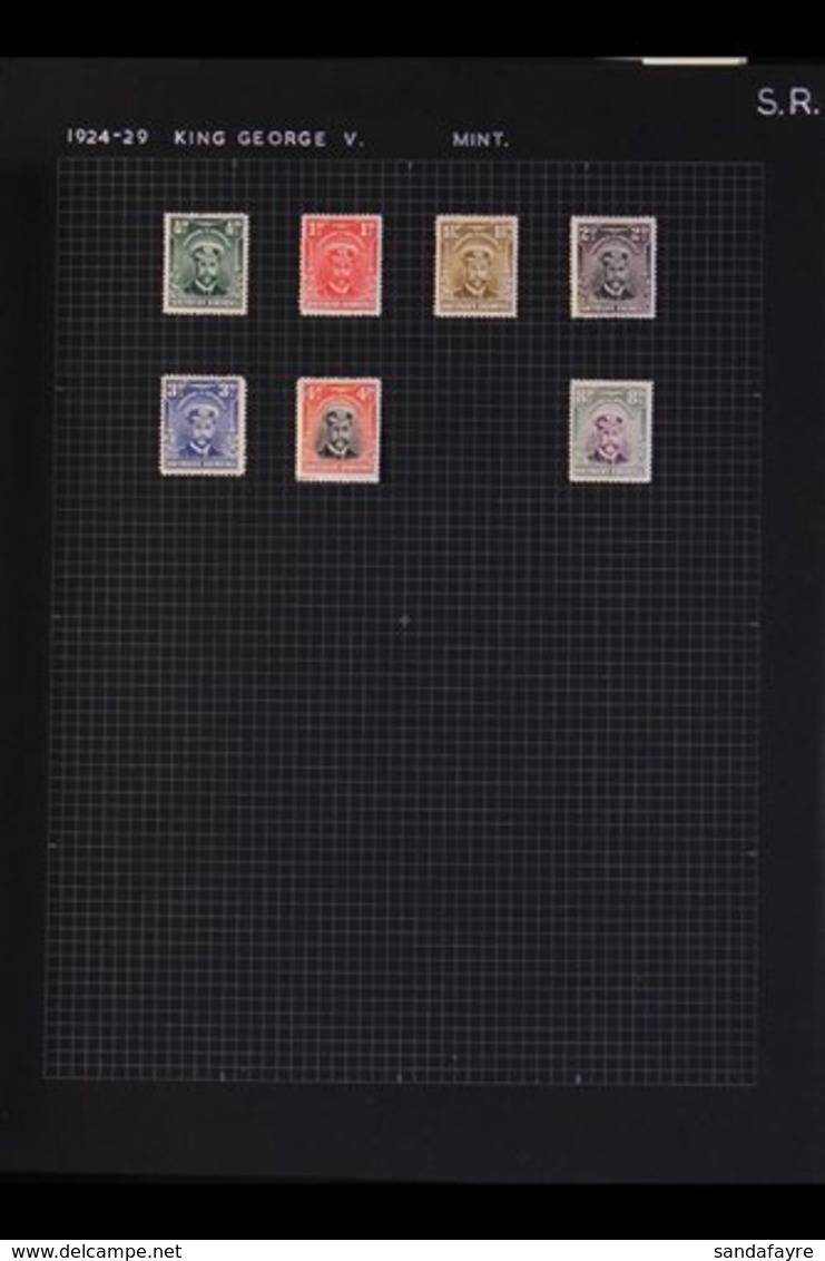 1924-64 FINE MINT COLLECTION On Album Pages, We See 1924-9 KGV "Admiral" Defins Values To 8d, Note 4d With Dash & Dot Gu - Southern Rhodesia (...-1964)