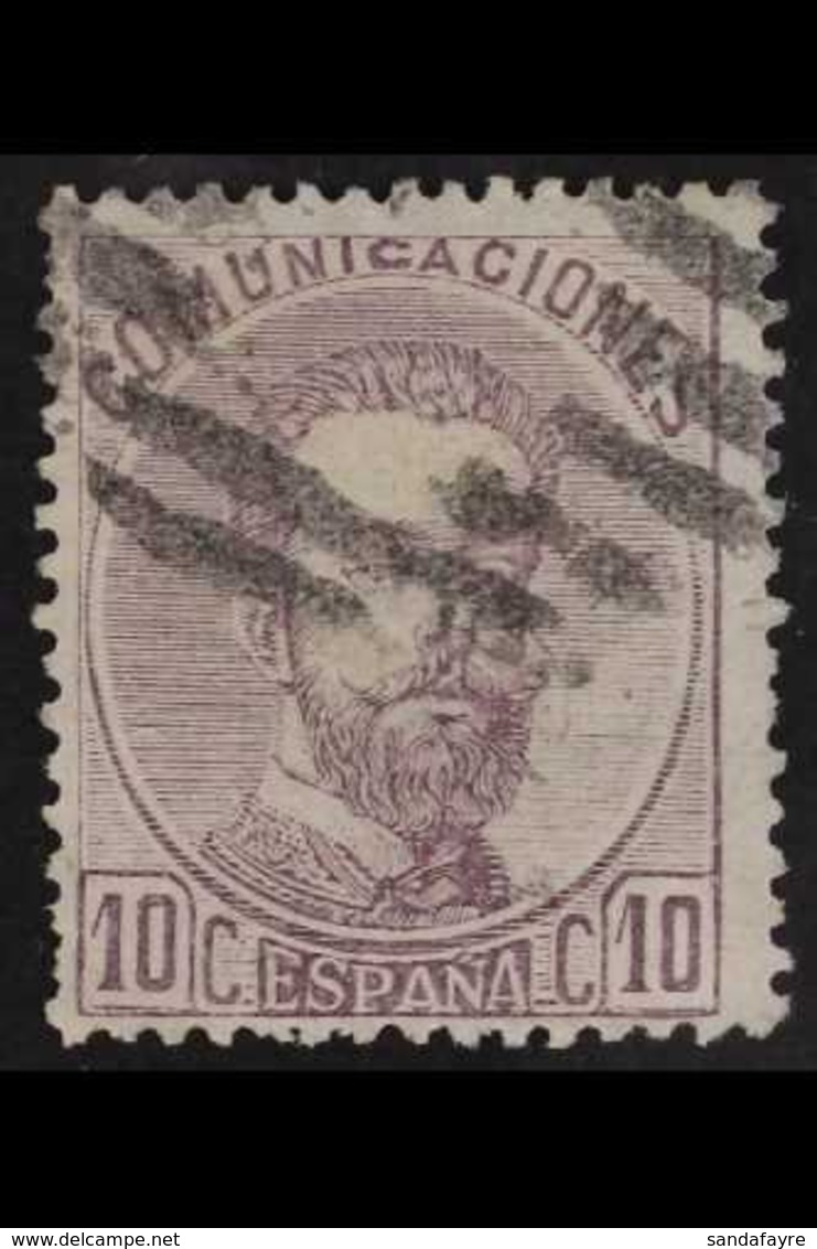 1872-73 10c Deep Lilac (SG 196, Michel 113, Edifil 120), Used, Cat £350. For More Images, Please Visit Http://www.sandaf - Autres & Non Classés