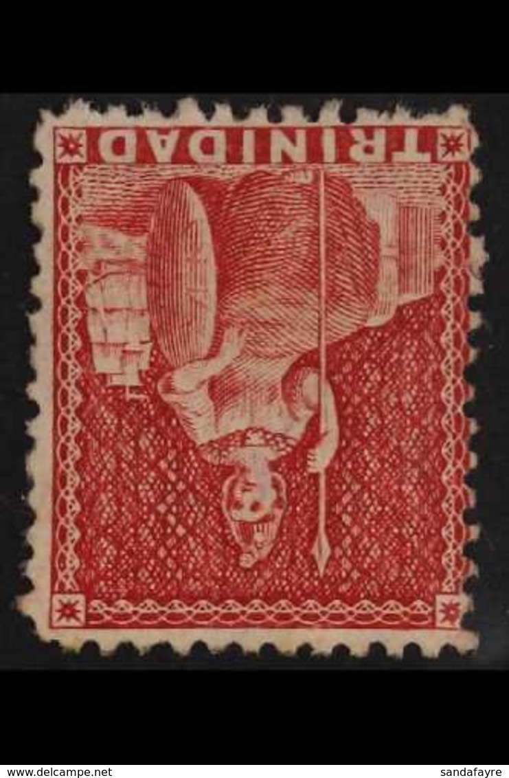 1863-80 1d Carmine Perf 12½ WATERMARK INVERTED Variety, SG 69w, Mint, Fresh & Scarce. For More Images, Please Visit Http - Trinité & Tobago (...-1961)